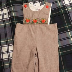 Pumpkin Smocked Longall